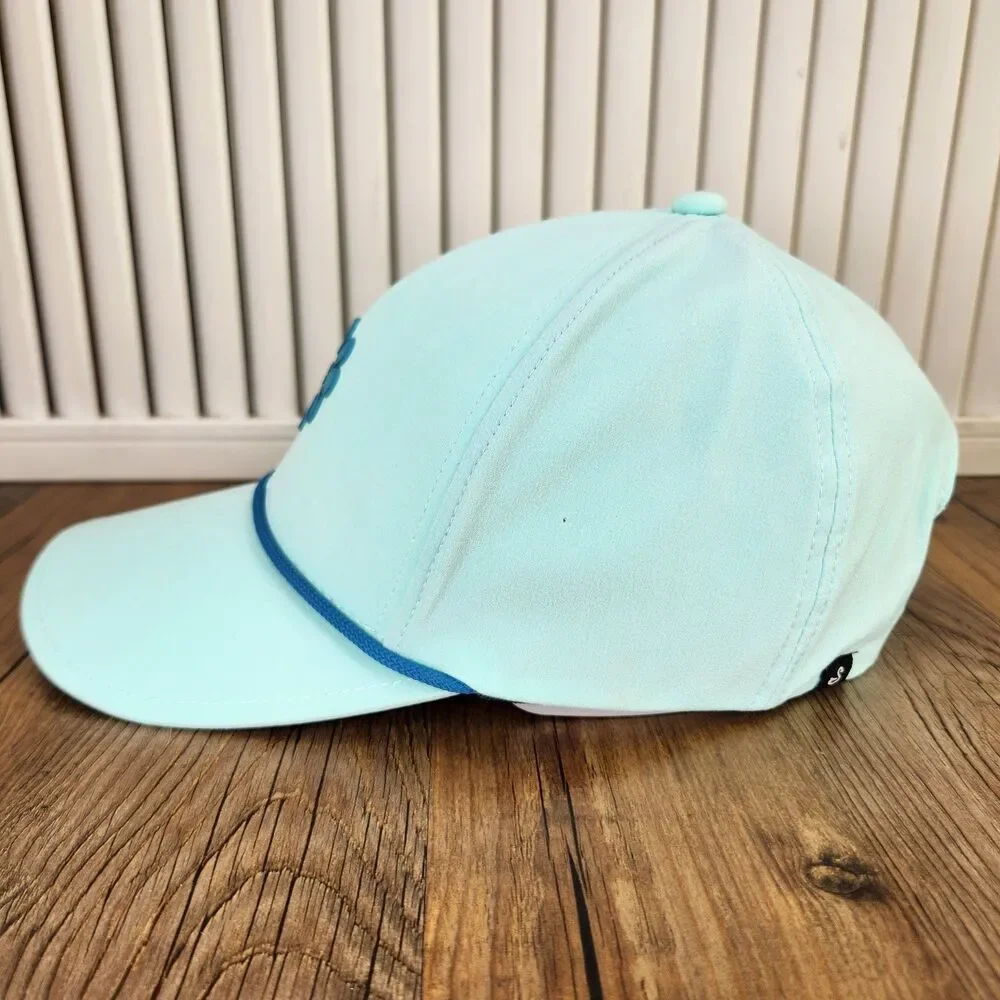 Swannies Golf Happy Flower Snapback Hat Cap Mint Green Rope Performance Sports